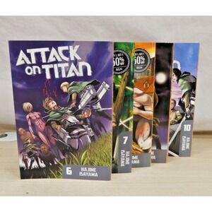 Attack On Titan Manga Lot Book Set Vol 1 2 3 4 5 6 7 English